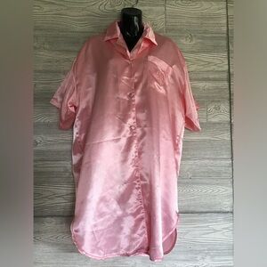 3-piece Lauren Rogers intimates. Pink Satin Polyester. Size L